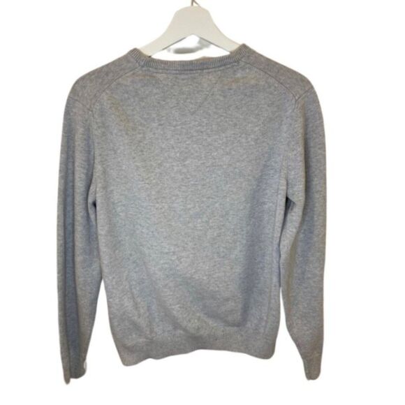 TOMMY HILFIGER Mens Sz XL Light Gray Casual or Dress Cotton Lightweight Sweater - Picture 5 of 5